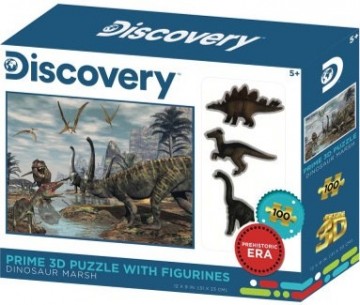 3d puzzel 100st dinosaur  3 figuurtjes