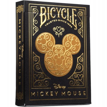 Bicycle   mickey black gold