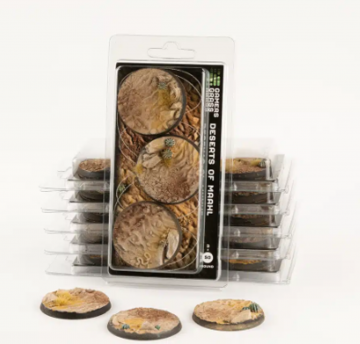Blister   deserts of maahl bases round 50mm x3