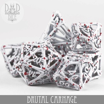 Brutal Carnage | Metal | 7 Dice Set