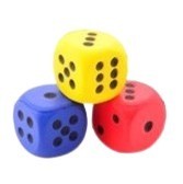 Dobbelsteen 40mm schuimrubber   mox spellen