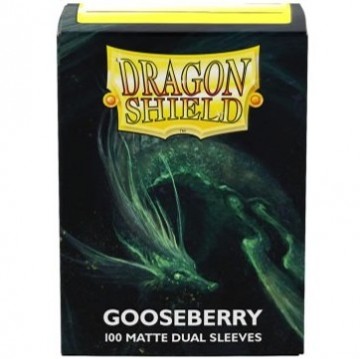 Dragon shield   sleeves dual matte gooseberry 100 stuks   mox spellen