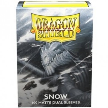 Dragon shield   sleeves dual matte snow 100 stuks   mox spellen