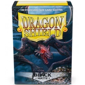 Dragon shield   sleeves matte black 100 stuks   mox spellen