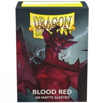 Dragon shield   sleeves matte blood red 100 stuks   mox spellen