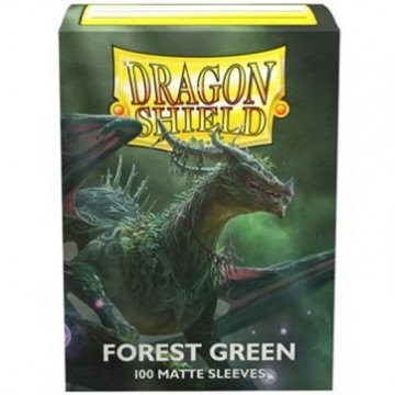 Dragon shield   sleeves matte forest green 100 stuks   mox spellen