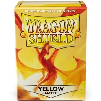 Dragon shield   sleeves matte yellow 100 stuks   mox spellen
