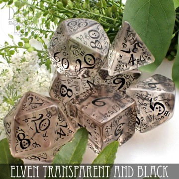 Elven transparent and black