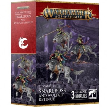 Gloomspite gitz snarlboss and wolfgit retinue