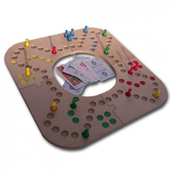 Houten keezenbord 4 persoons