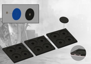 Magnetic bases and carriers infantry