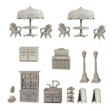 Mantic game terrain village cafe 1