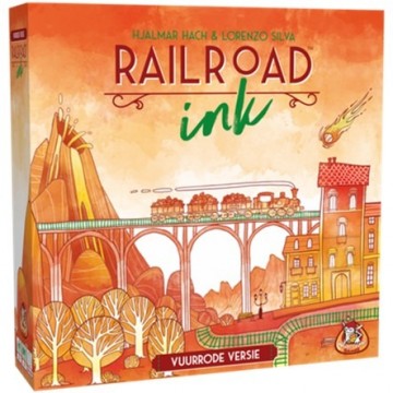 Railroad ink vuurrode versie mox spellen