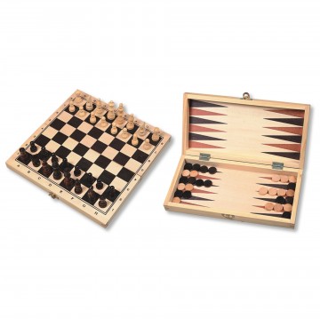 Schaak backgammon cassette inhoud