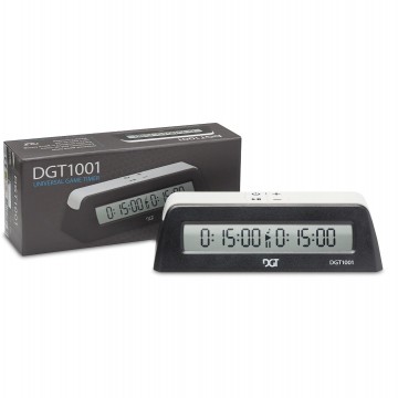 Schaakklok dgt 1001 digitaal zwart   mox spellen