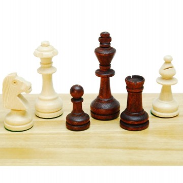 Schaakstukken staunton koningshoogte 76mm   652033