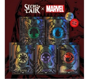 Secret lair drop series secret lair x marvels spider man mana symbiote raised foil