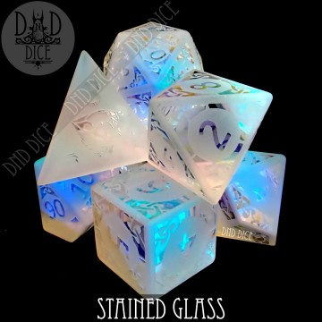 Stained Glass | Glass |  7 Dice Set