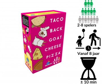 Taco back goat cheese pizza info