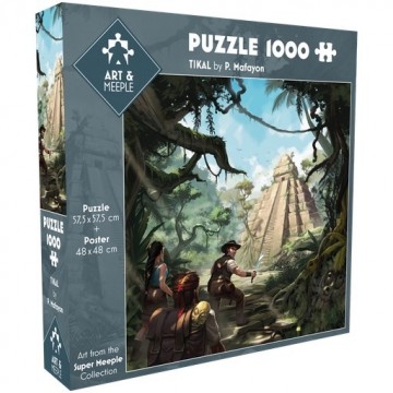 Tikal   art  meeple   mox spellen