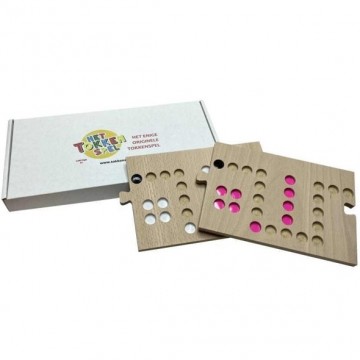 Tokkenspel puzzel aanvulset 6 naar 8 roze wit mox spellen