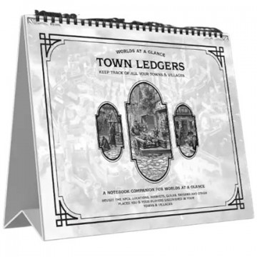 Worlds at a glance towns  villages foldable notebook   mox spellen